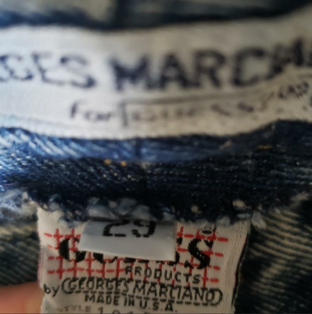 GEORGES MARCIANO For GUESS Vintage Made in USA Size 29 Acid Wash Mom Jeans - Picture 2 of 8